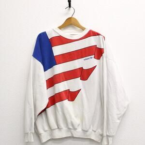 Vintage Adidas US Flag Sweatshirt XL